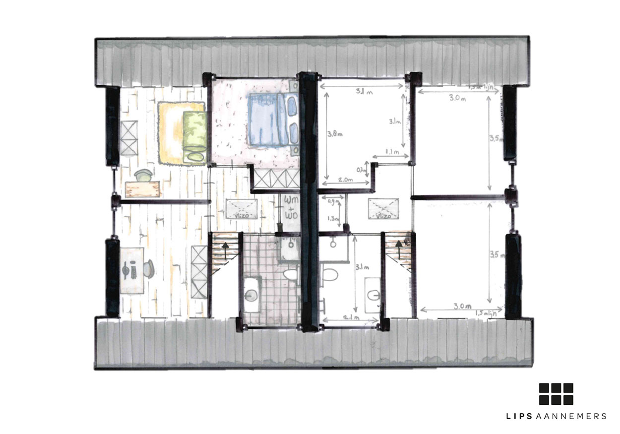 9 plattegrond 1e ver